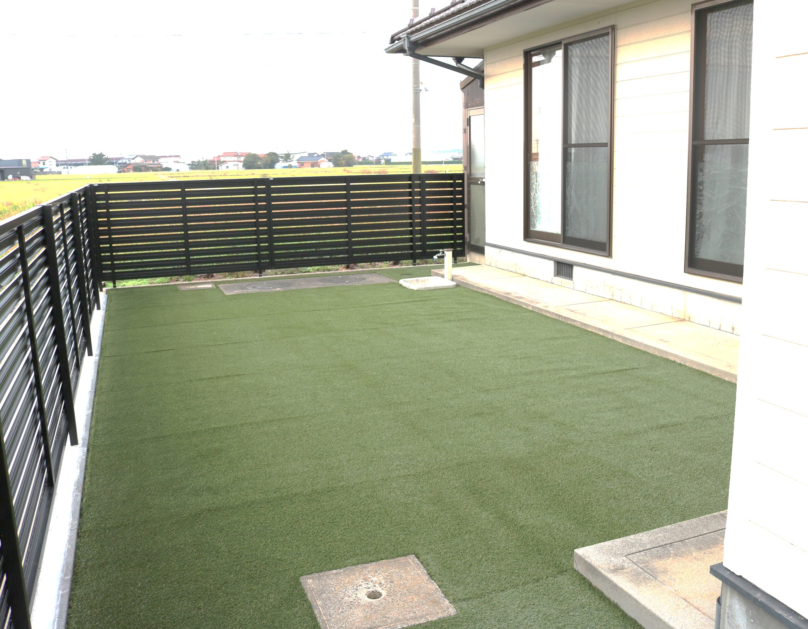 出雲市 外構リフォーム 安全で使いやすくなったアプローチと庭